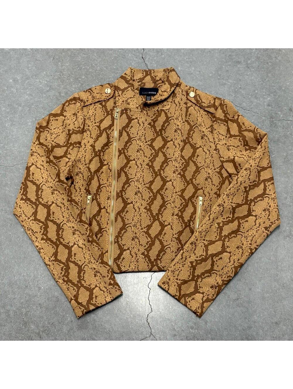 Lucy Paris Snake Print Jacket